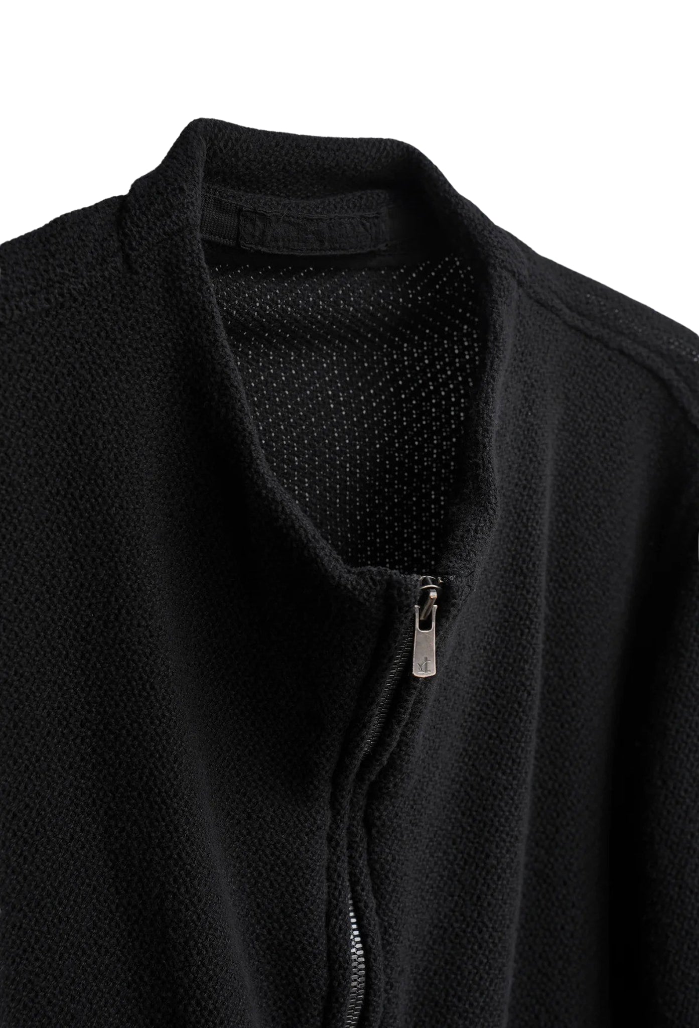 Black Front Neck Jacket