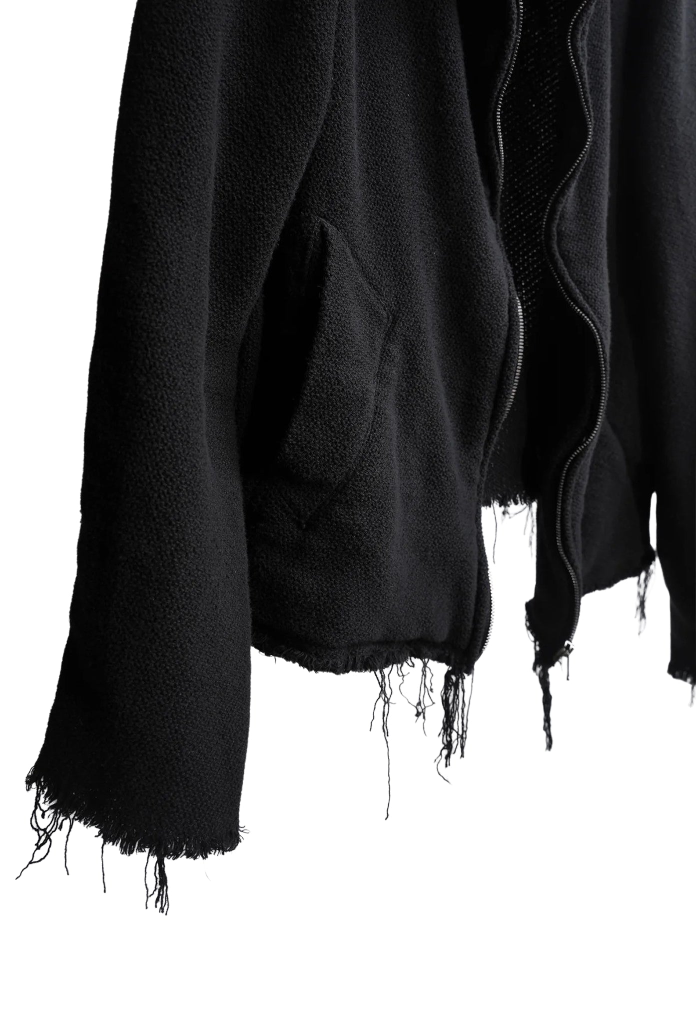 Black Front Neck Jacket