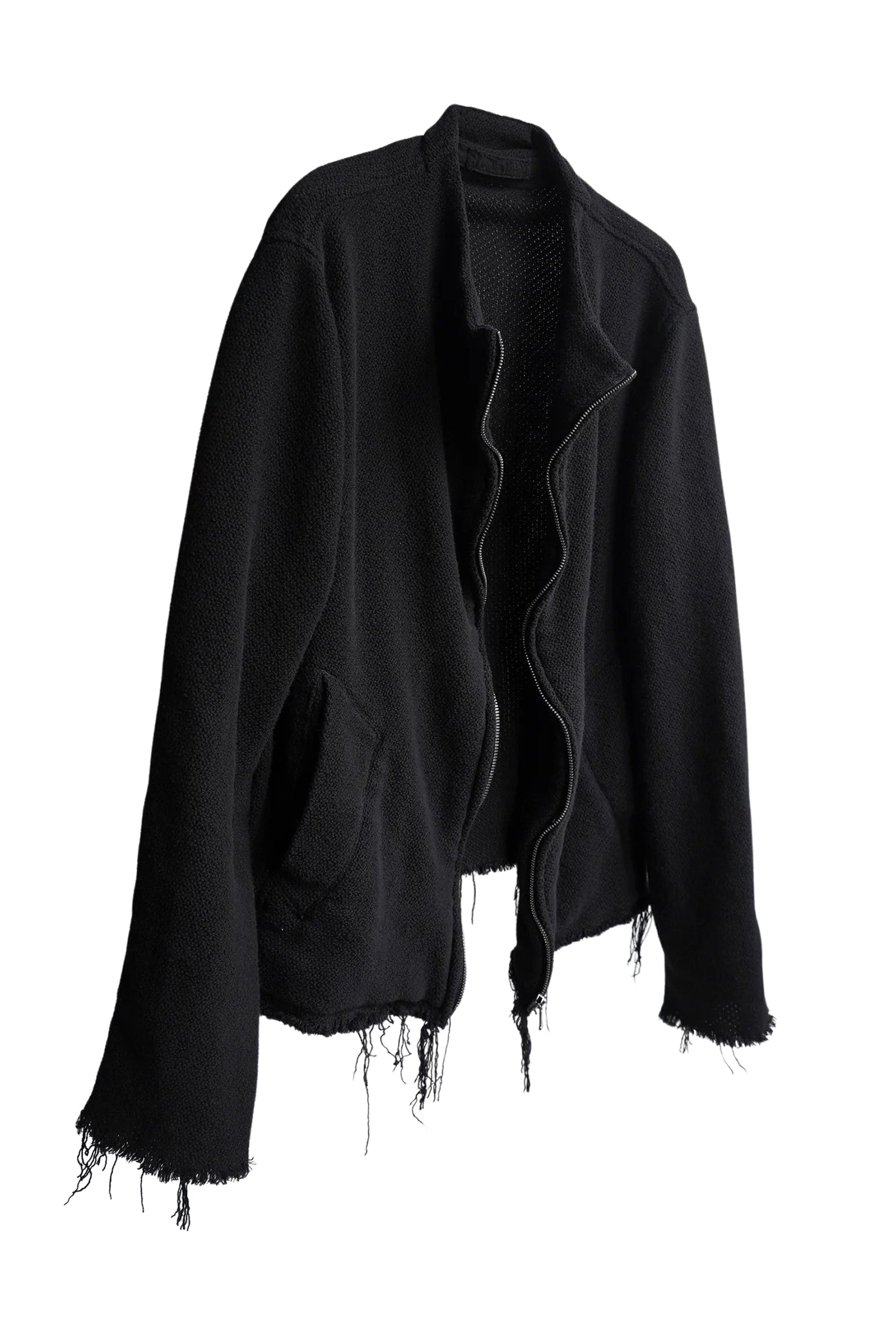 Black Front Neck Jacket