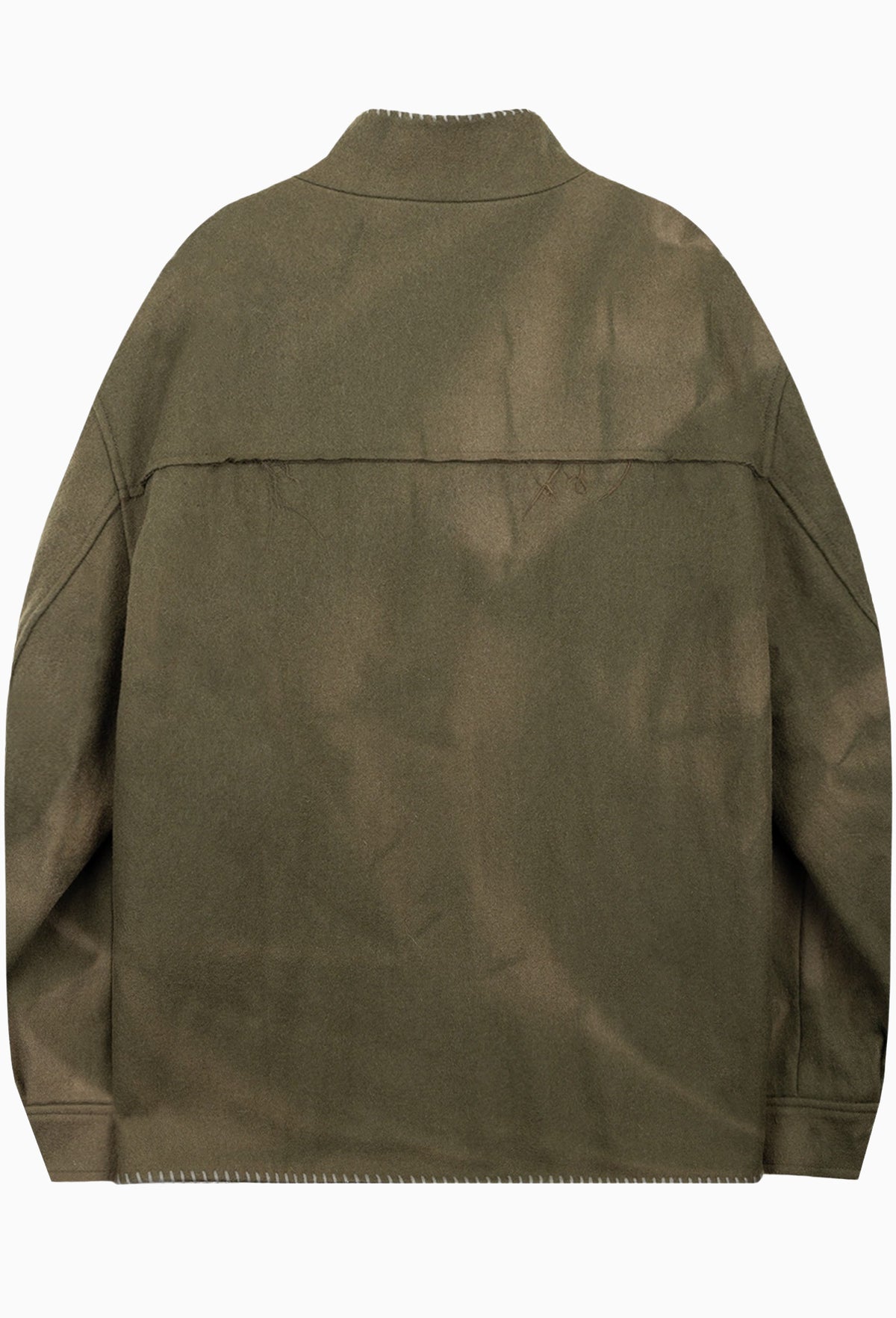 Green Sun-Bleached Blanket Jacket