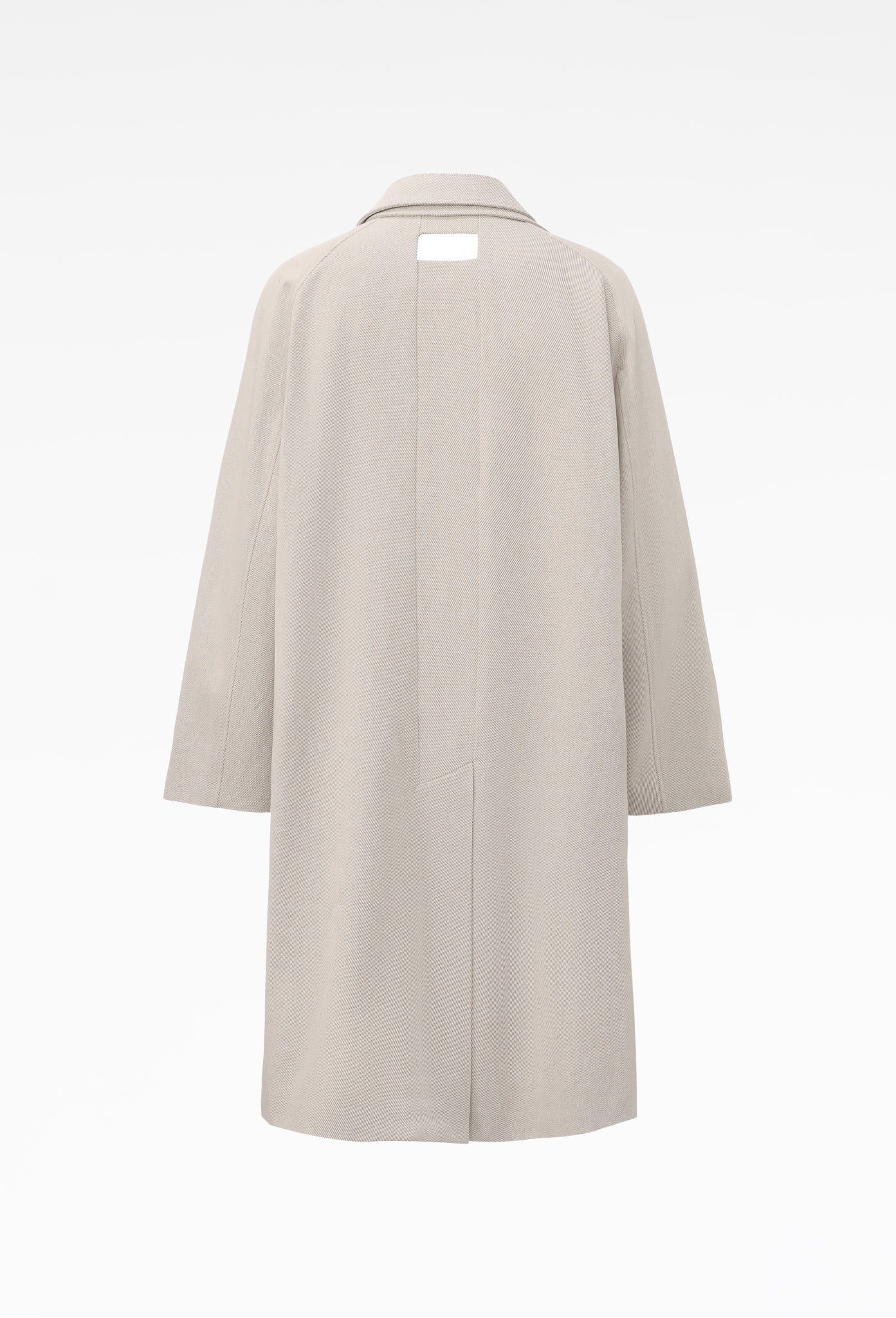 Egg Shell Deconstructed Intertwined Collar Coat