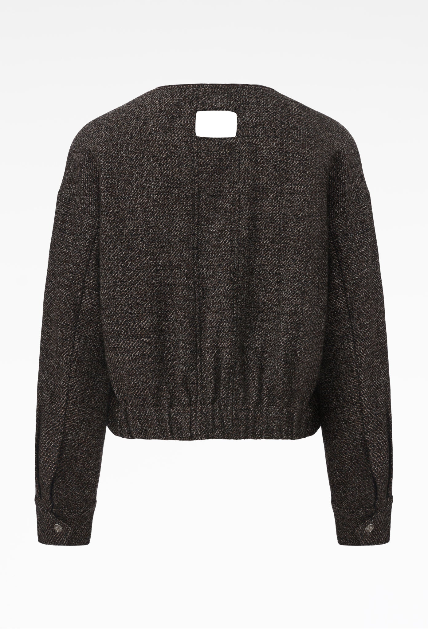 Stone Brown Deconstructed Detachable Lapel Jacket