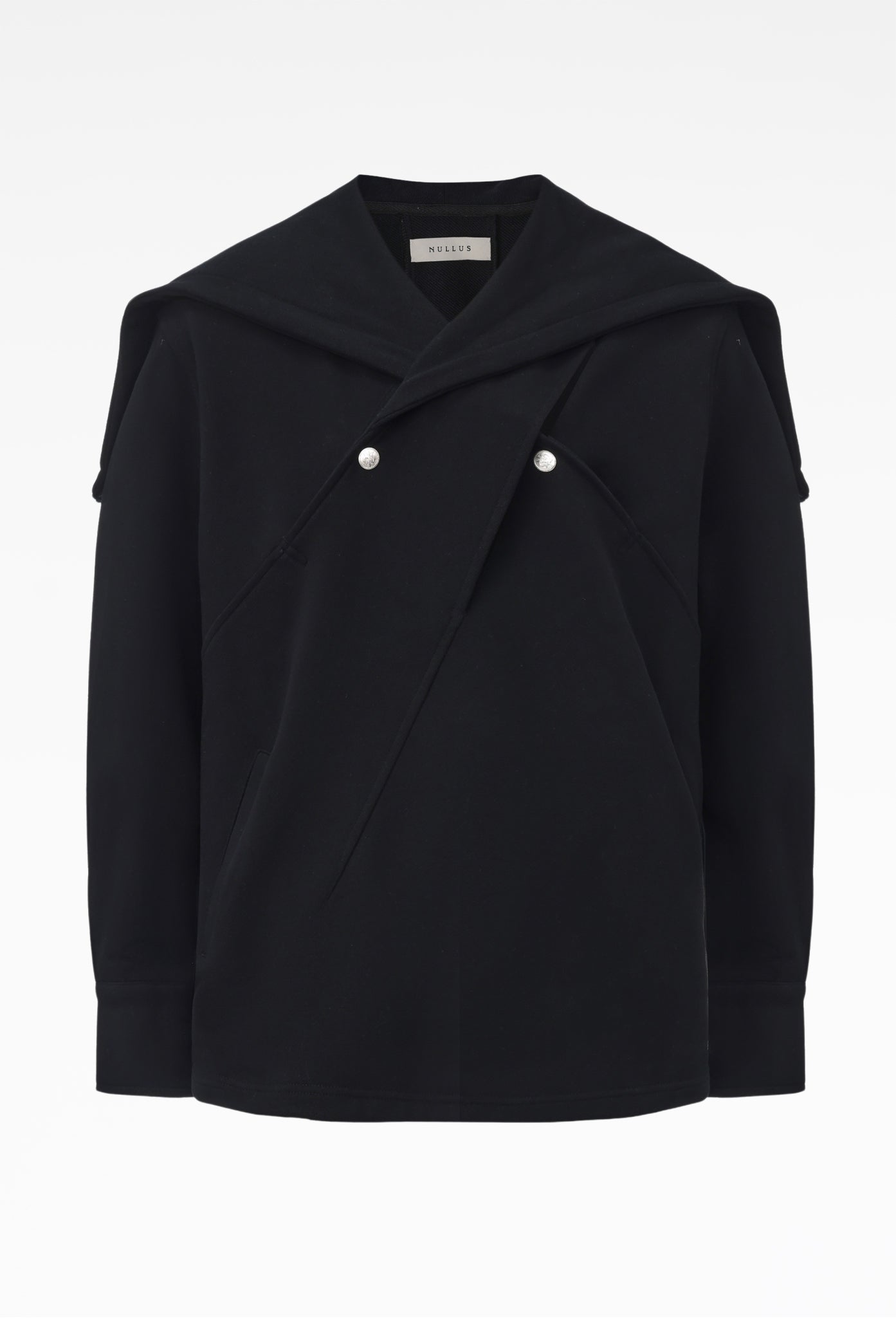 Black Sailor Collar Hoodie