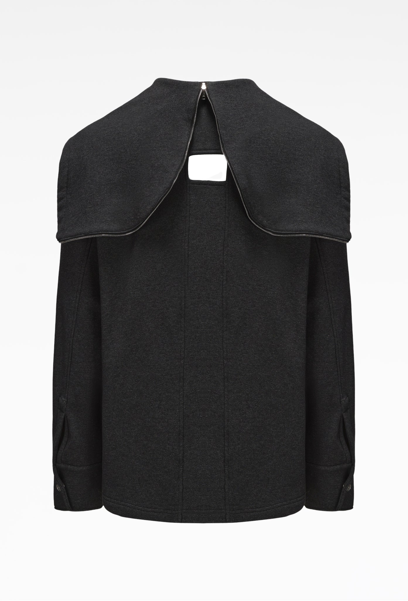 Dark Grey Sailor Collar Hoodie