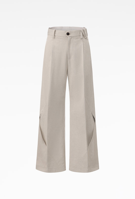 Egg Shell Deconstructed Carpenter Trouser