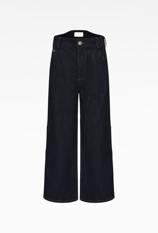 Dark Navy Selvedge Denim Arrows Pocket Jeans