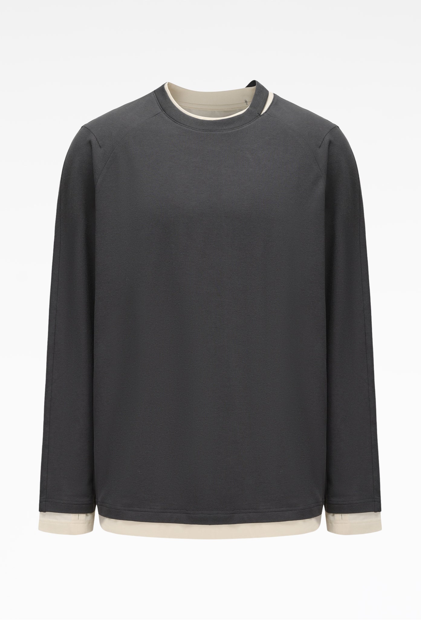 Grey Basic Boy Long Sleeve