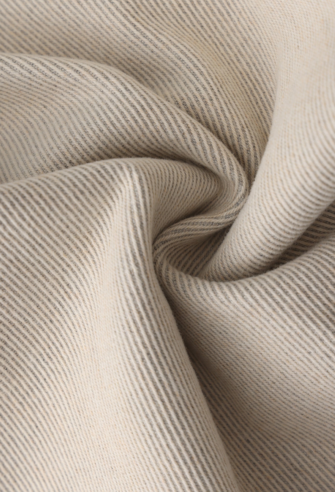 Egg Shell Deconstructed Intertwined Collar Coat