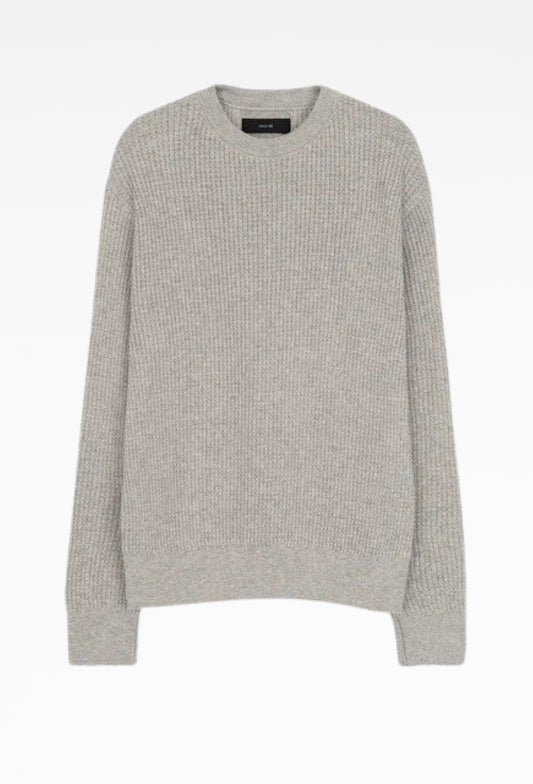 Ivory Relaxed Waffle Knit Sweater