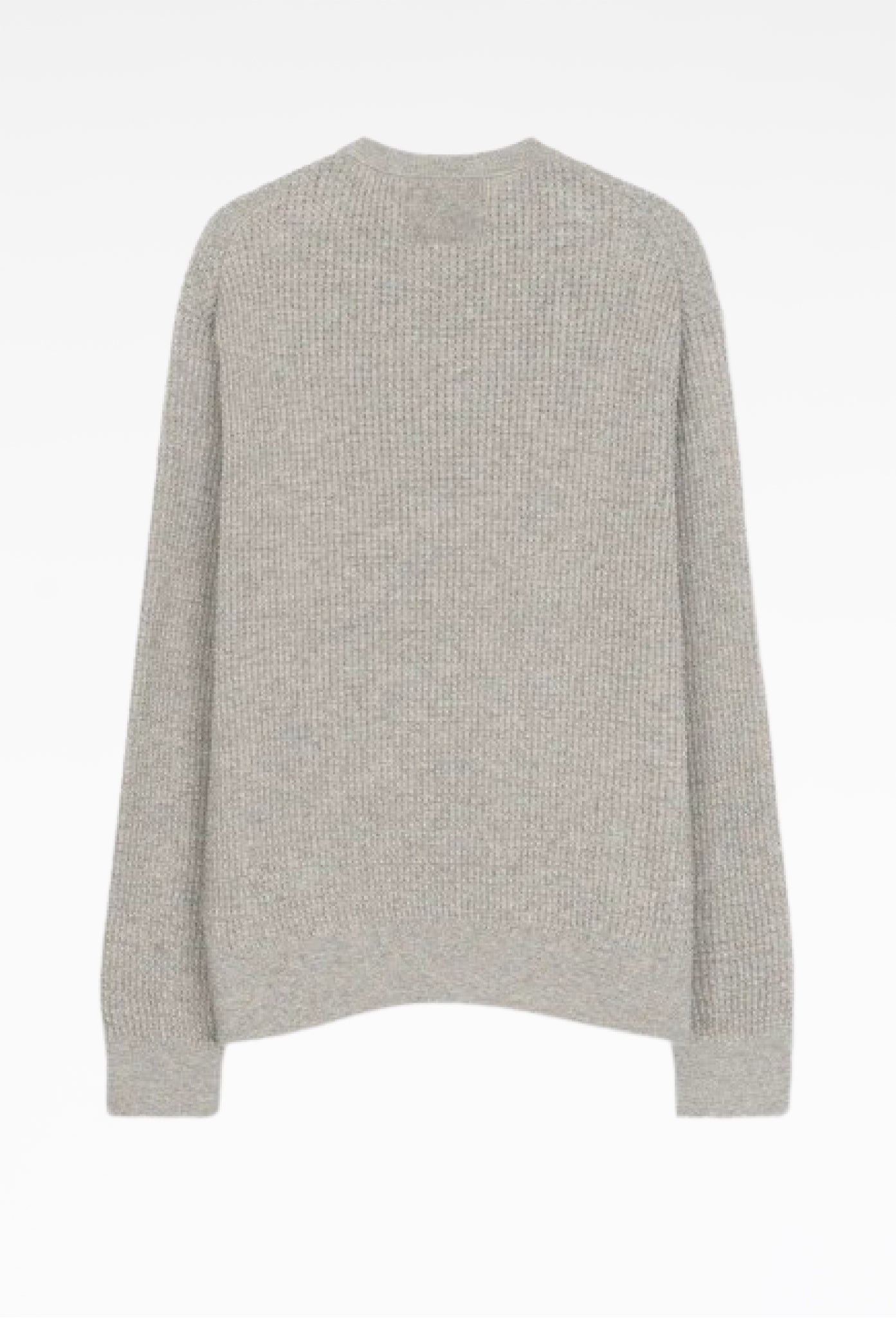 Ivory Relaxed Waffle Knit Sweater
