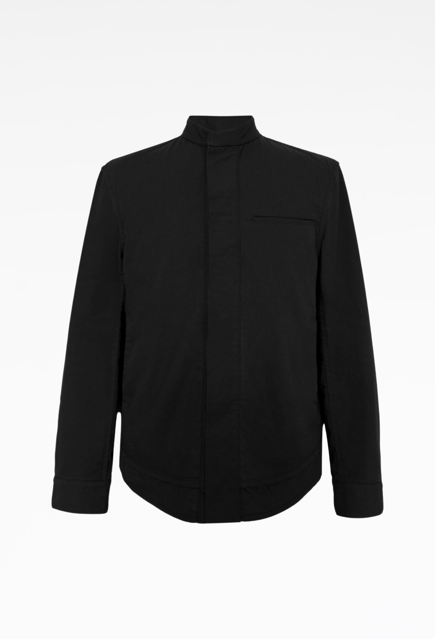Black Raw Edge Shirt