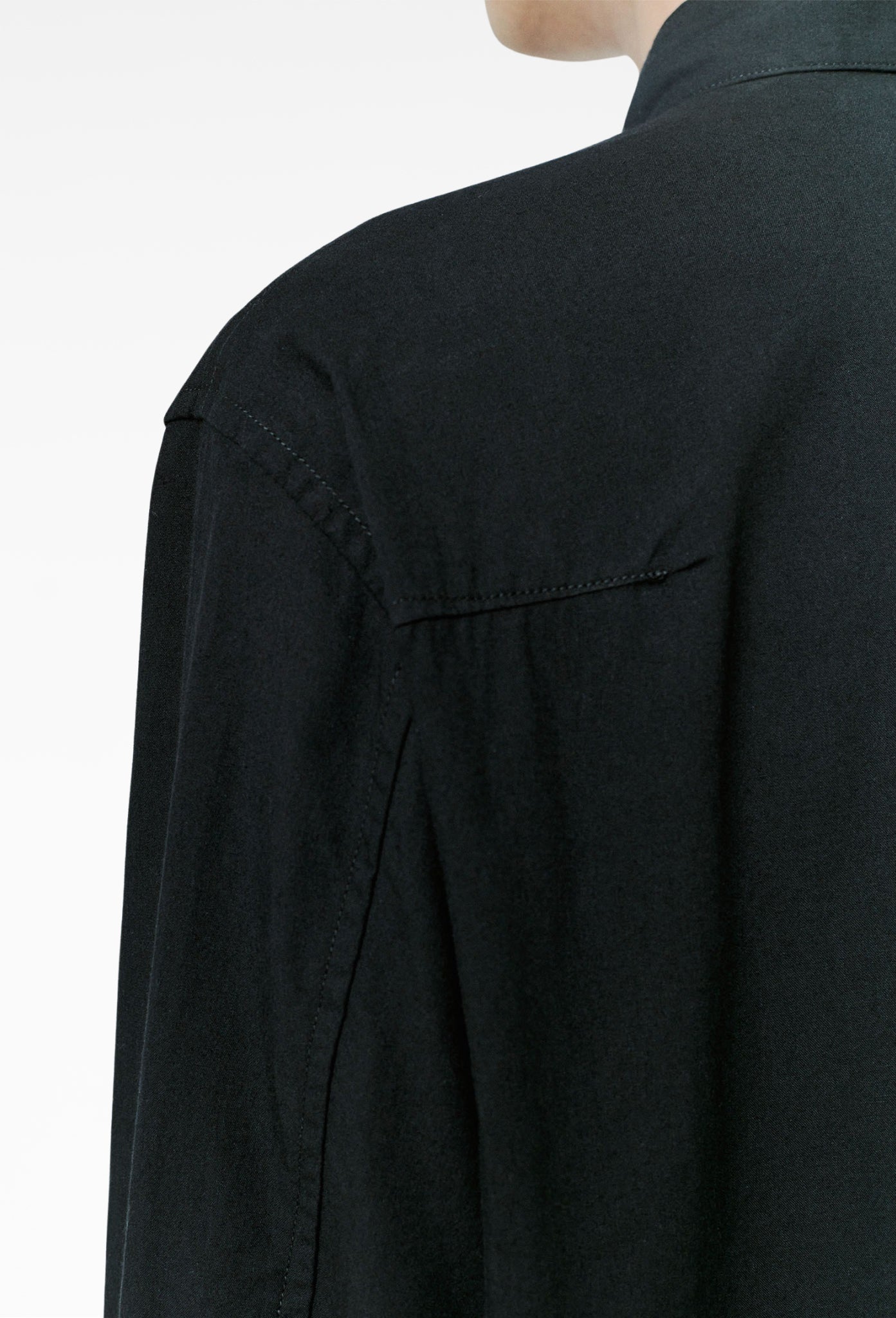 Black Raw Edge Shirt
