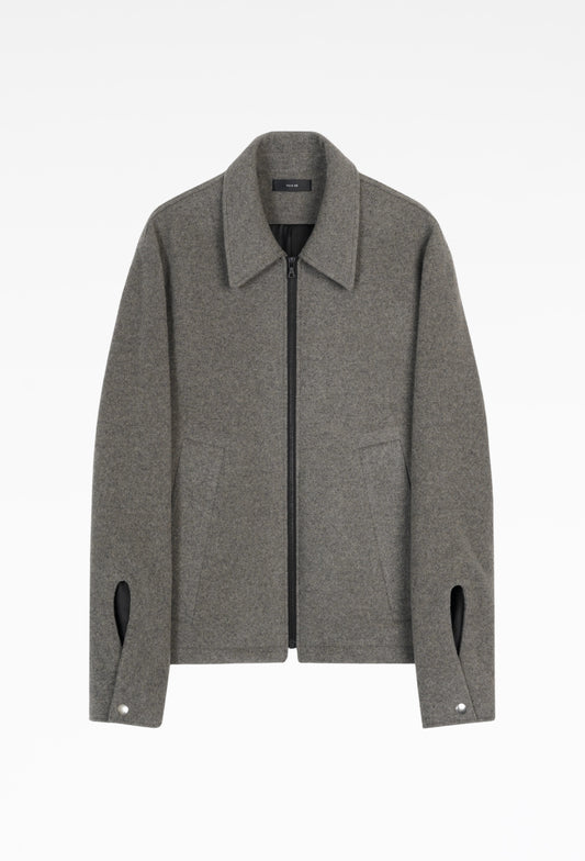 Dust Grey Relaxed Shirt Jacket