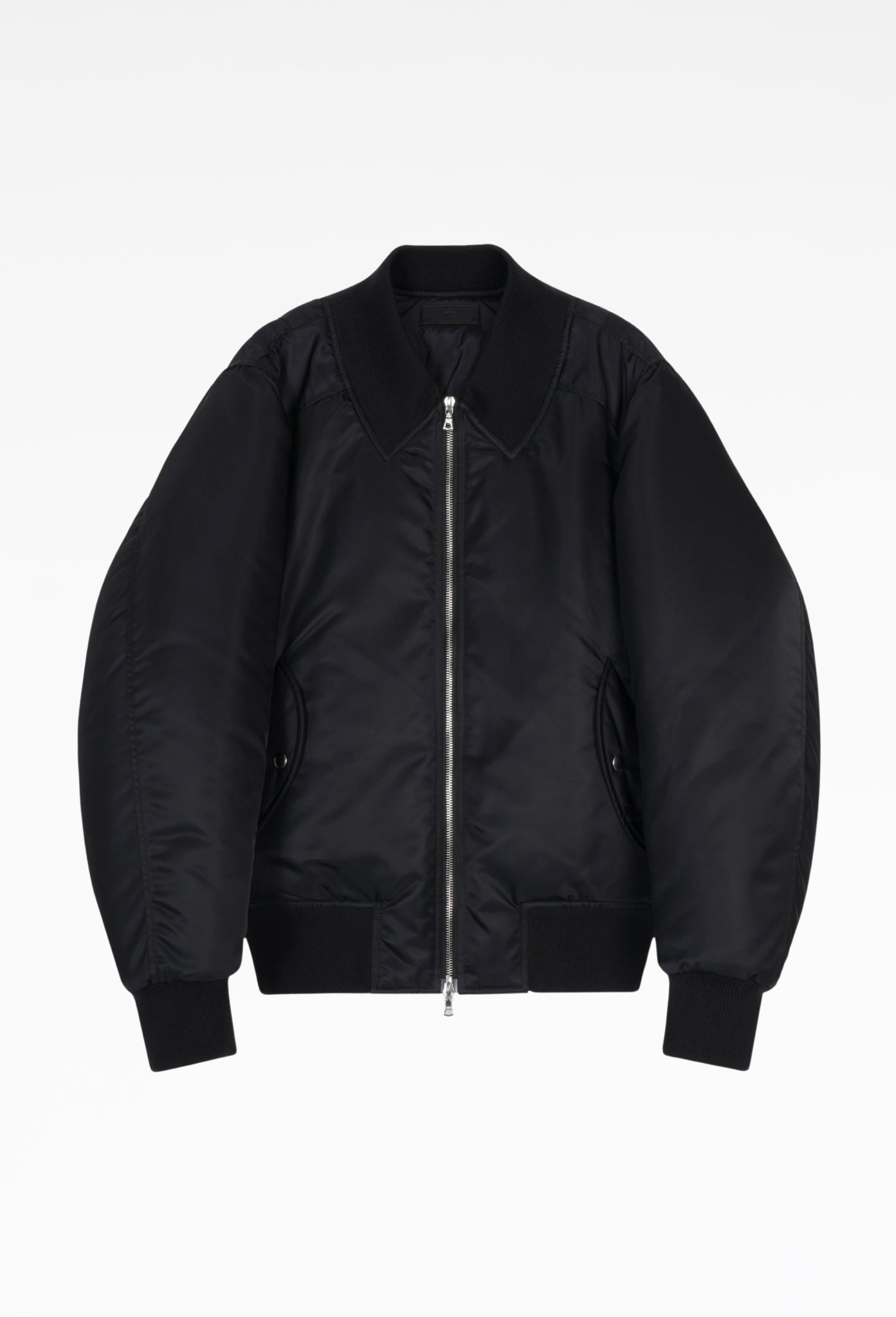 Black Opera Bomber Jacket In Limonta® Nylon