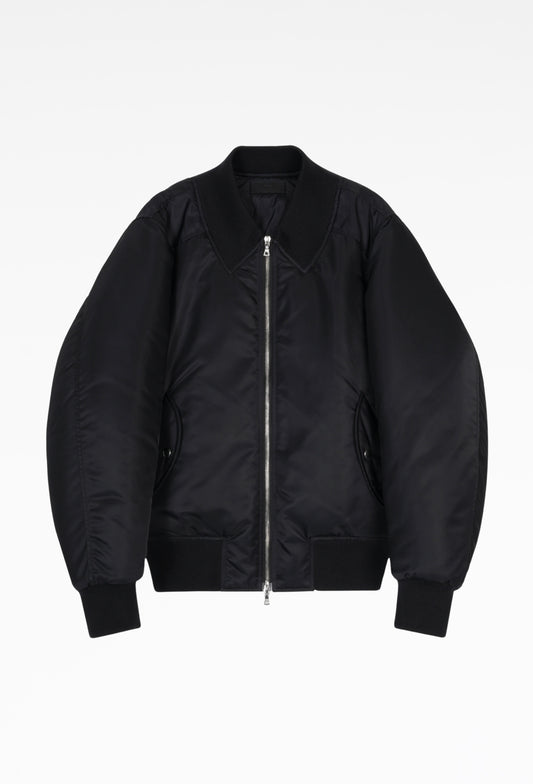Black Opera Bomber Jacket In Limonta® Nylon
