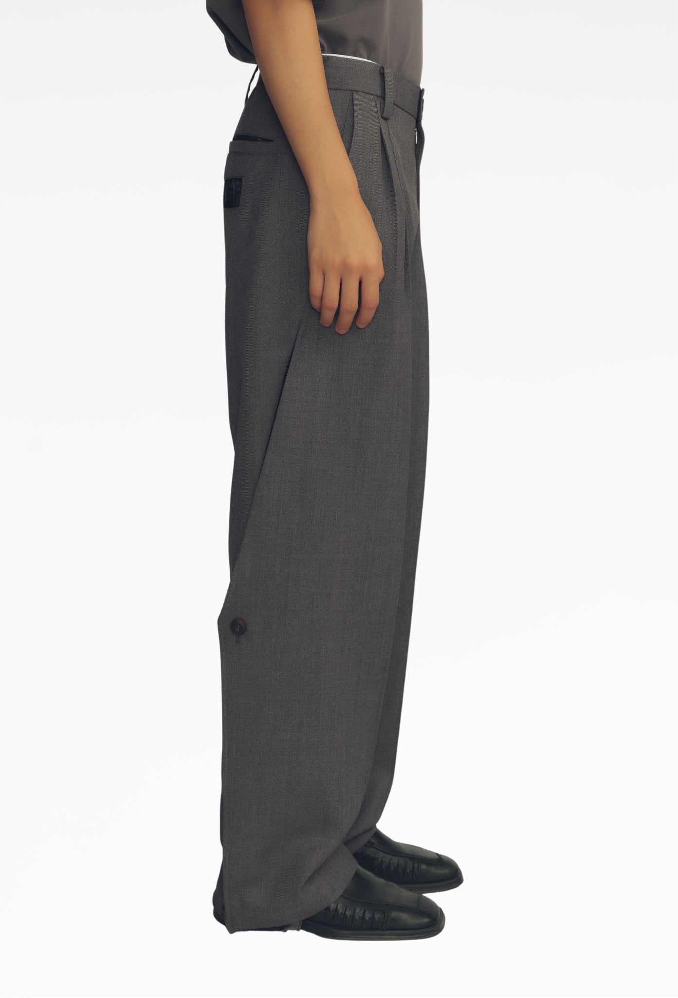 Grey Quill Pen Tailored Trouser