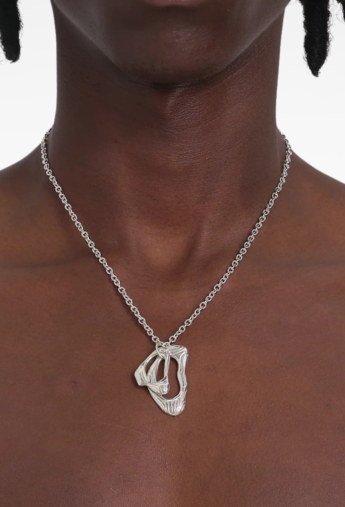 Layered Island Pendant Necklace
