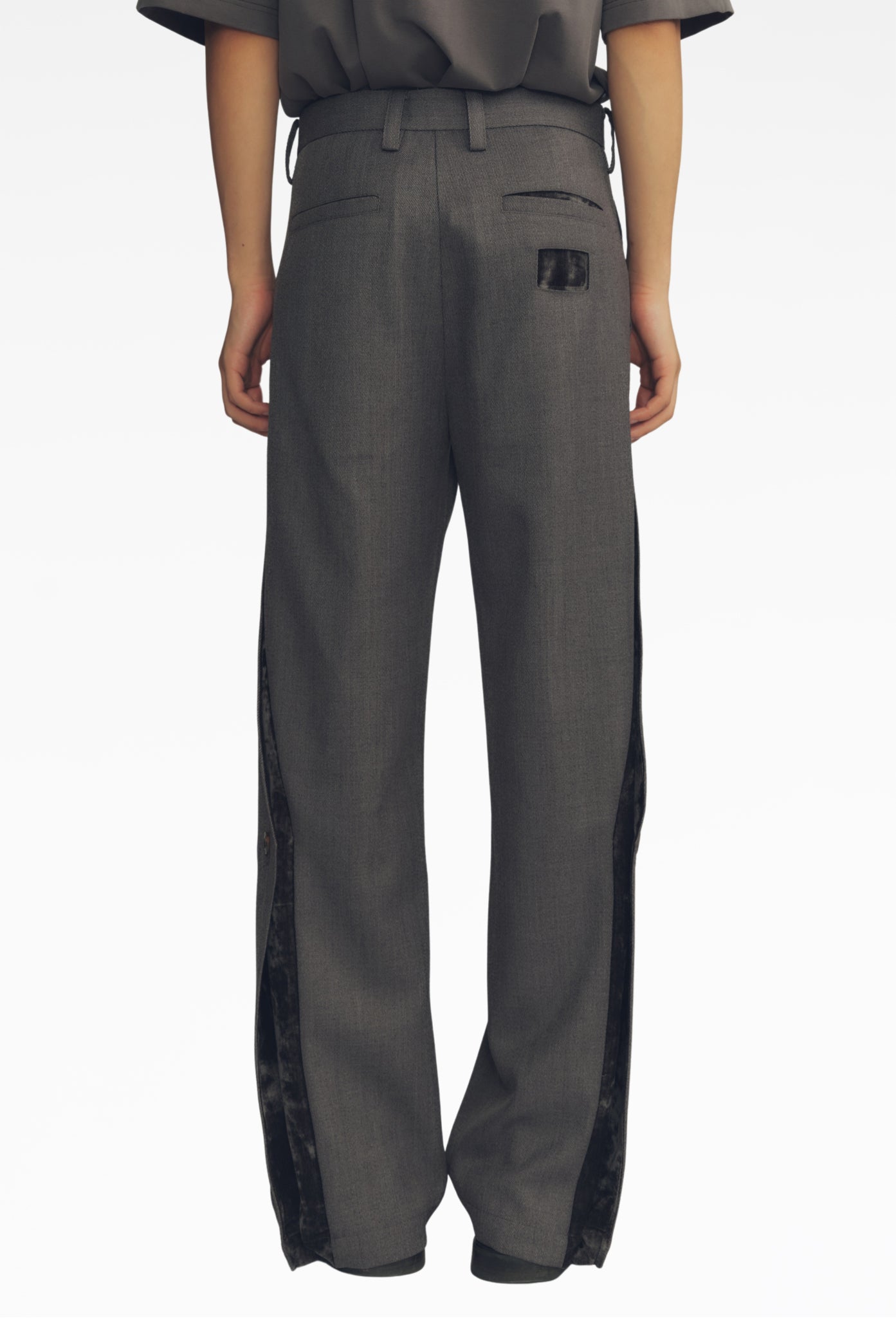 Grey Quill Pen Tailored Trouser
