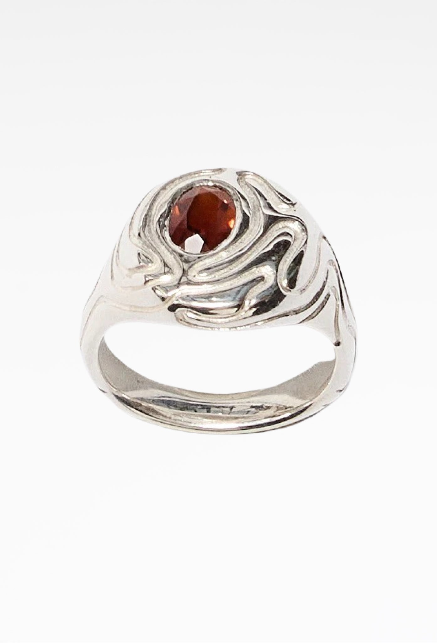Orange Citrine October Signet
