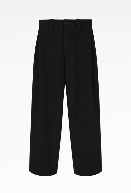 Black Two-Tuck Pocket Trousers