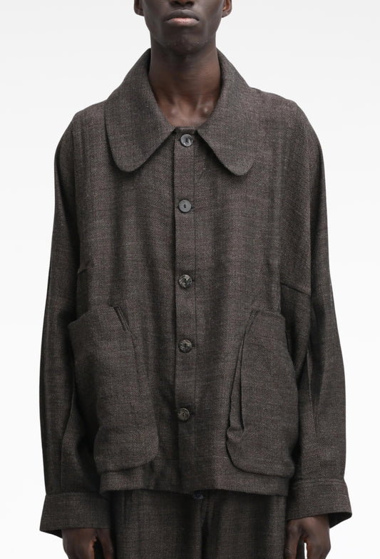 Charcoal Brown Farmer Jacket
