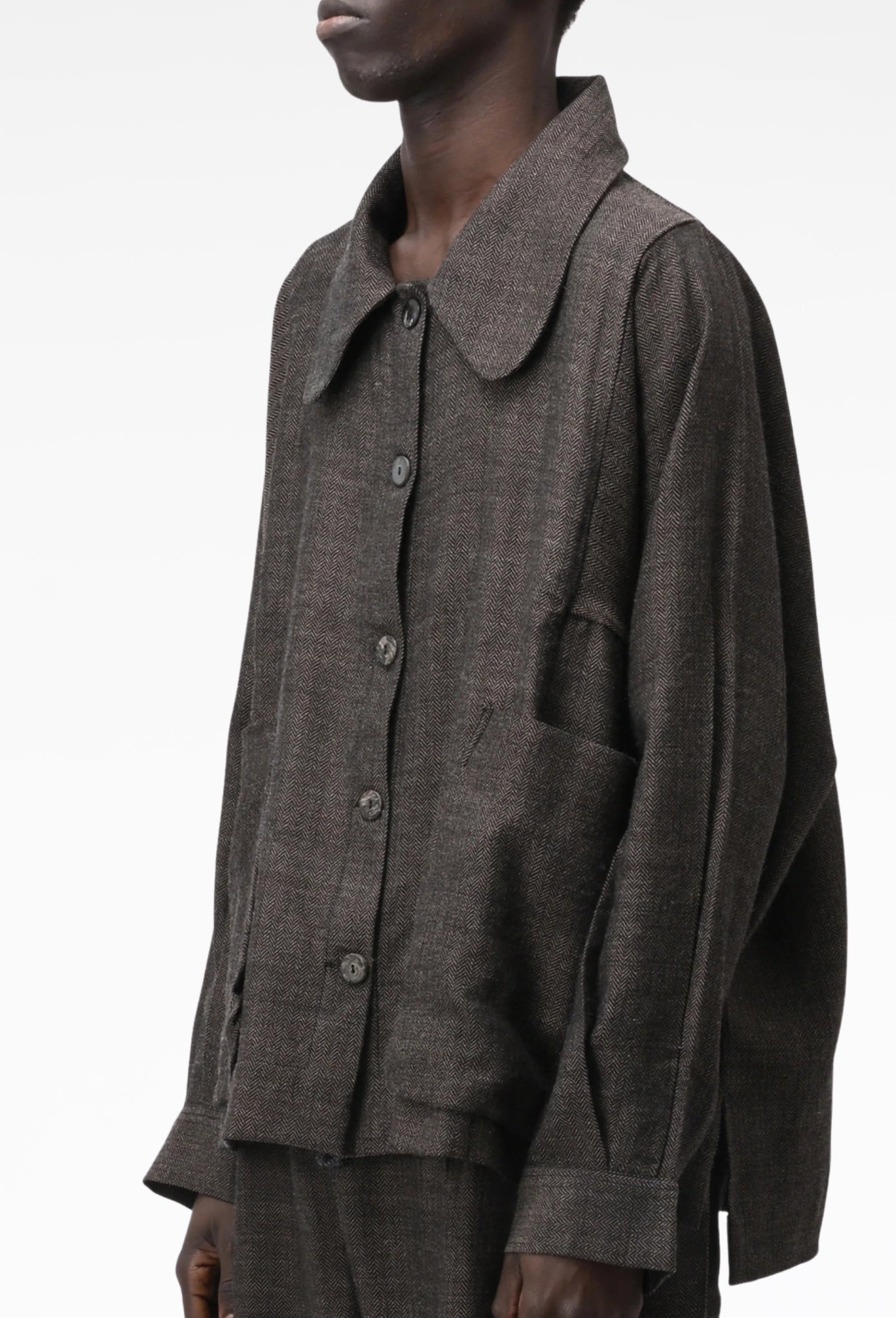 Charcoal Brown Farmer Jacket