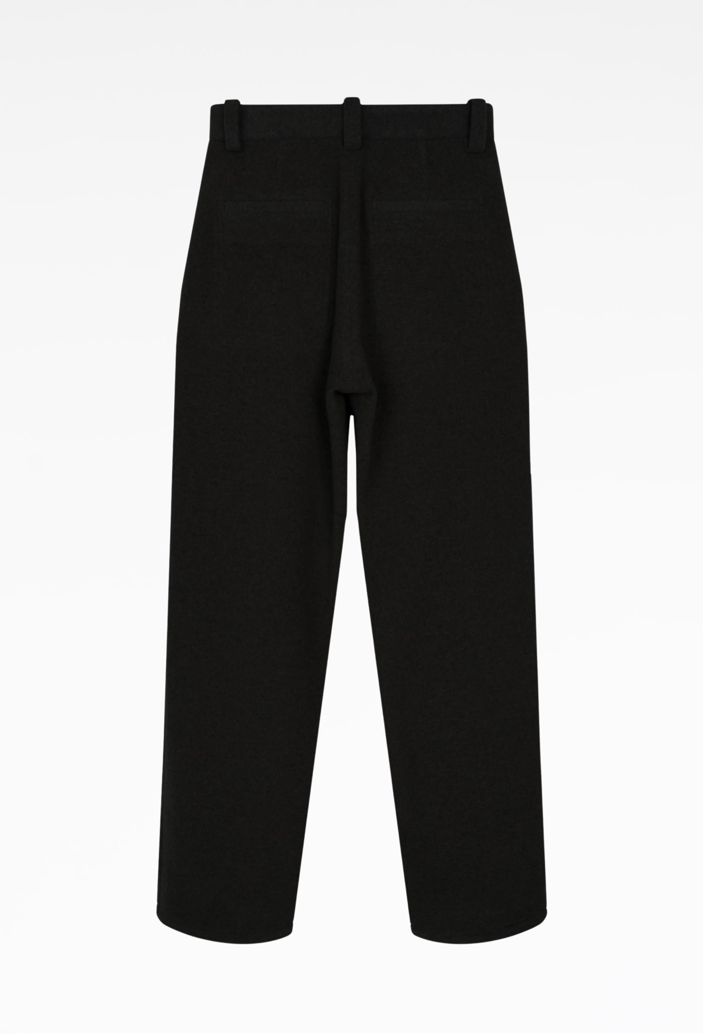 Black Two-Tuck Pocket Trousers