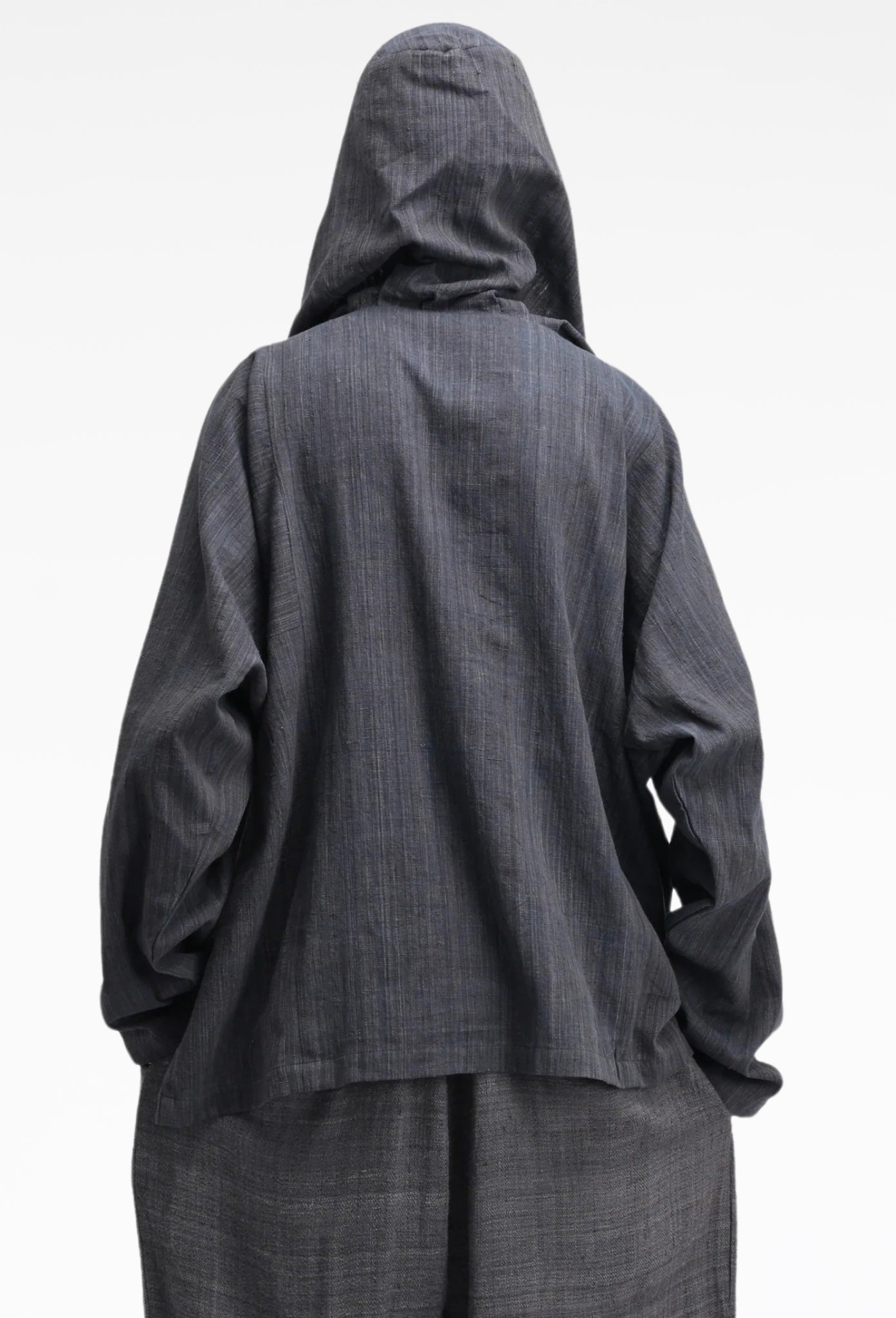 Black and Blue Fisherman Hoodie