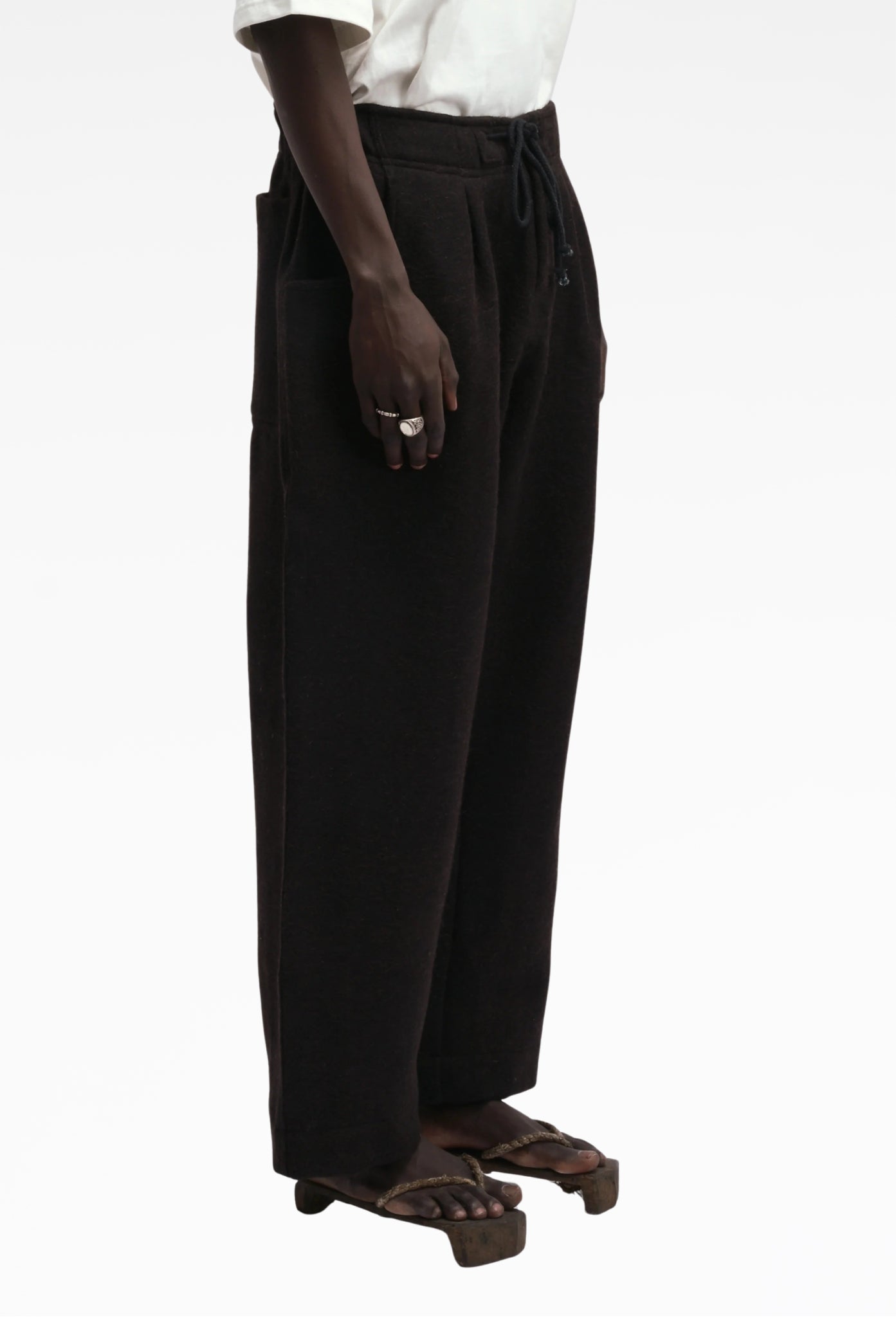 Deep Black Farmer Pant