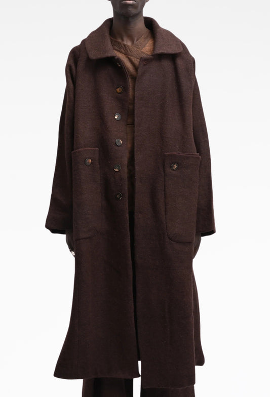 Rich Brown Farmer Coat