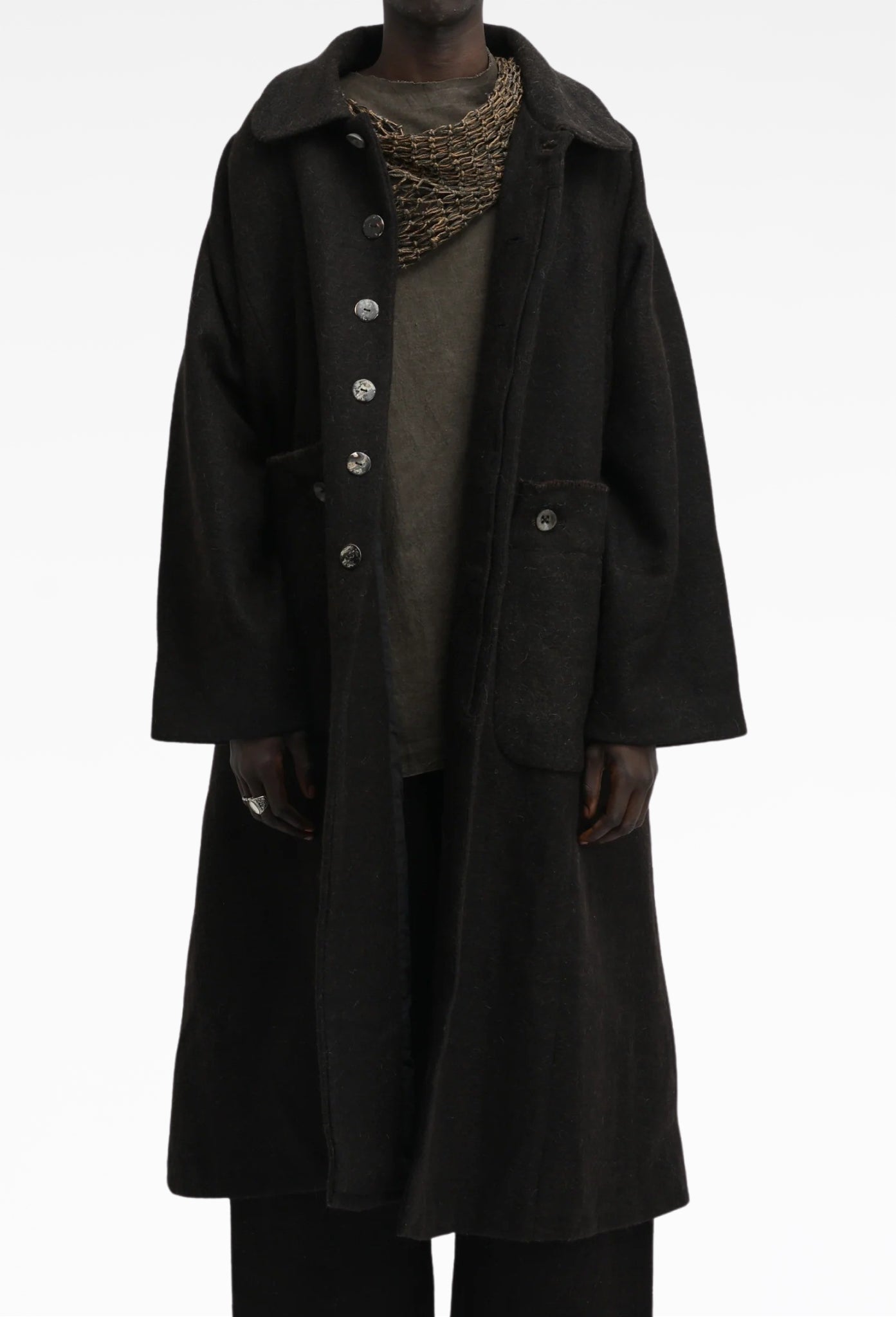 Deep Brown Farmer Coat