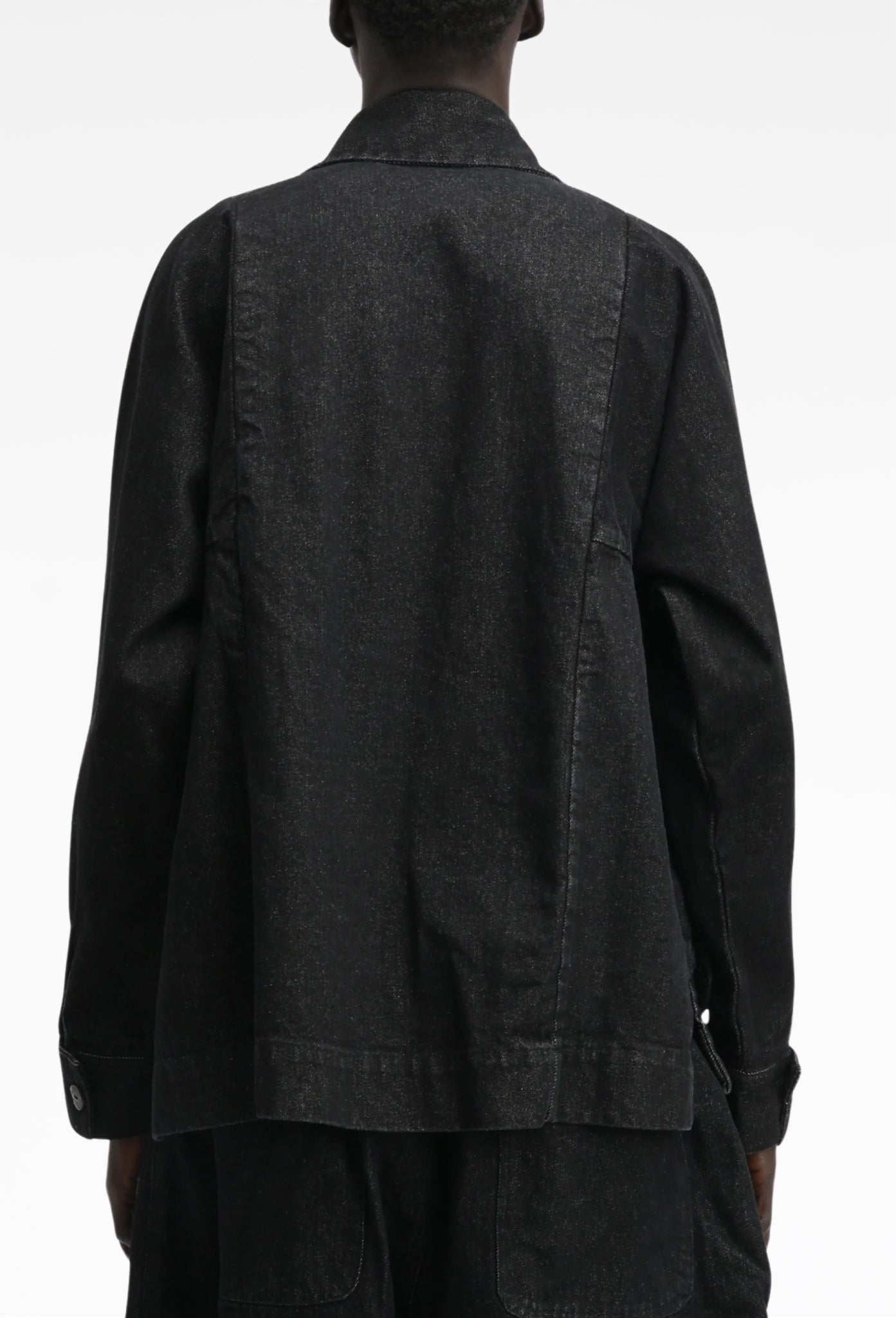 Black Denim Farmer Jacket