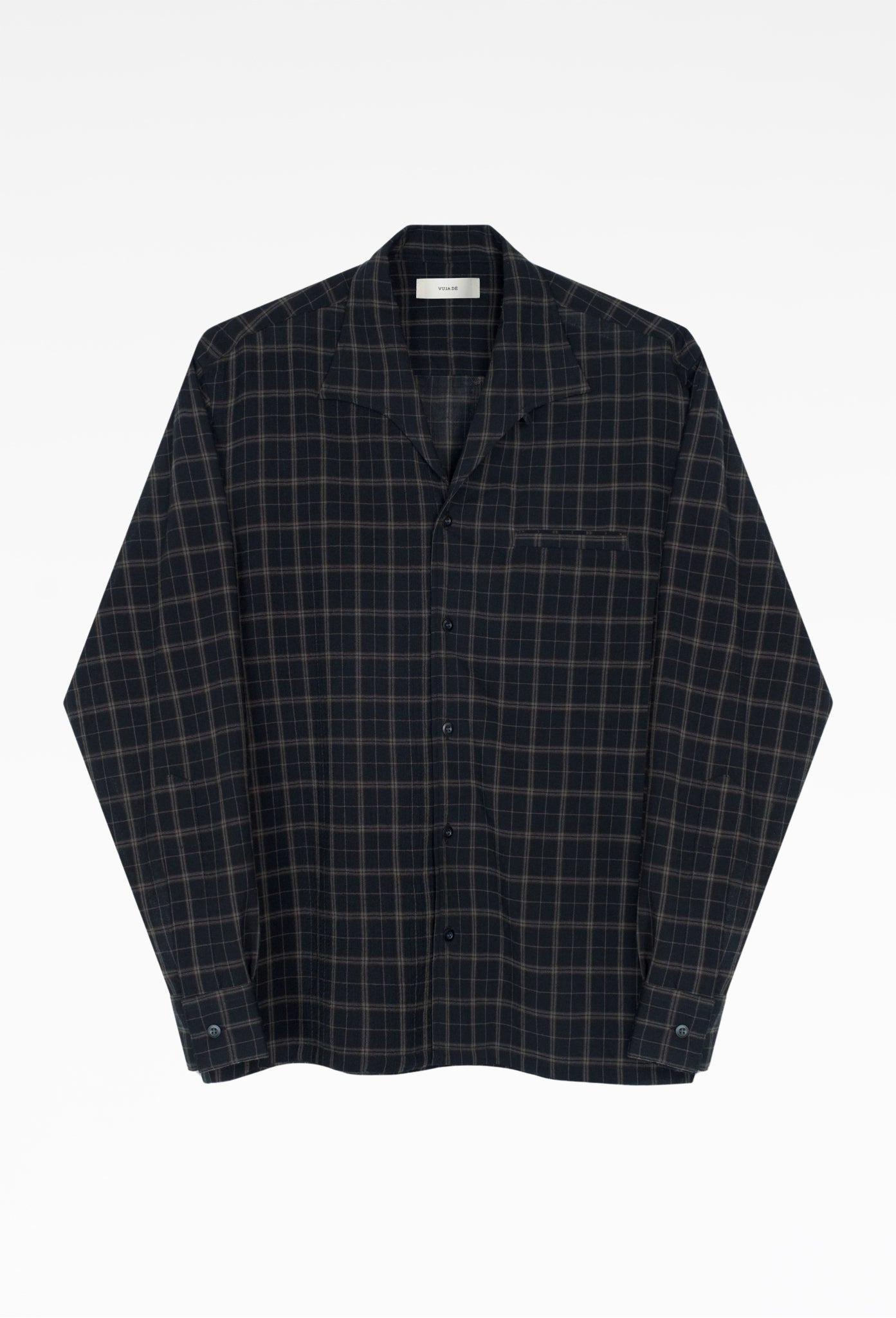 Wool Pierce Plaid Shirt