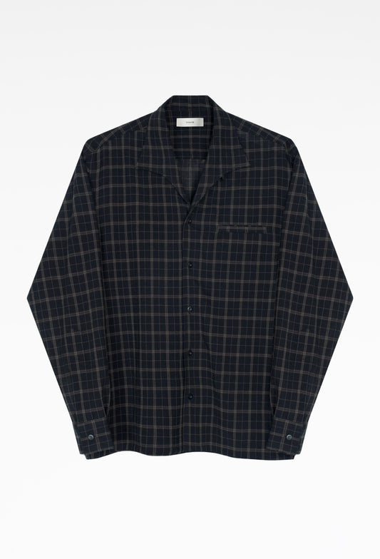 Wool Pierce Plaid Shirt