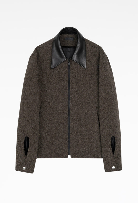 Dust Brown Relaxed Shirt Jacket