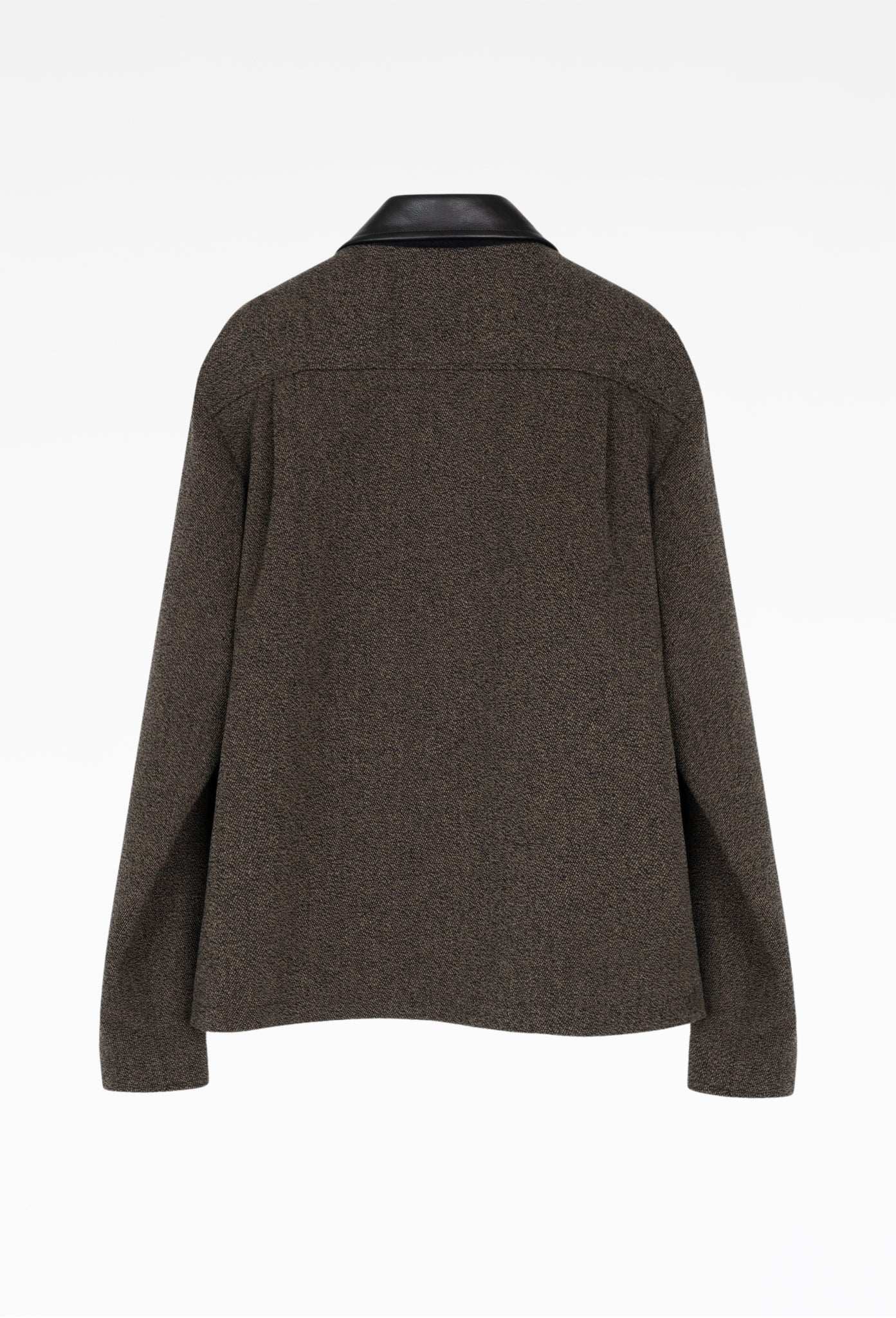 Dust Brown Relaxed Shirt Jacket