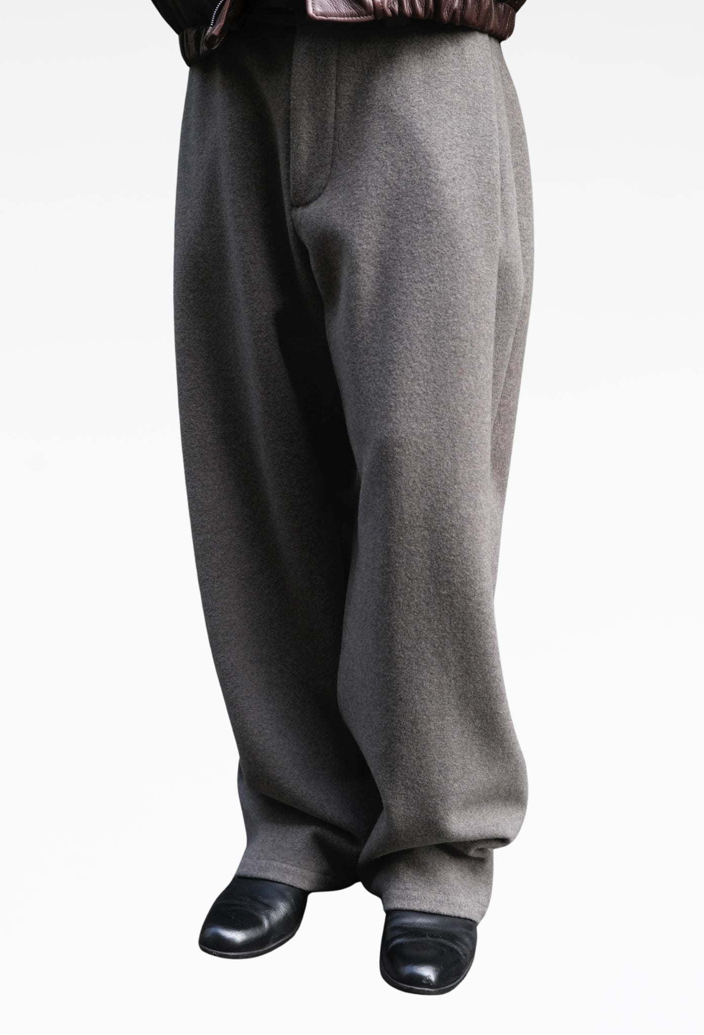 Grey Two-Tuck Pocket Trousers