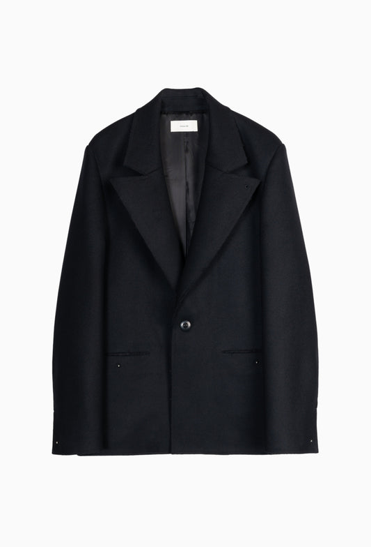 Coated Lambswool Hans Studded Jacket