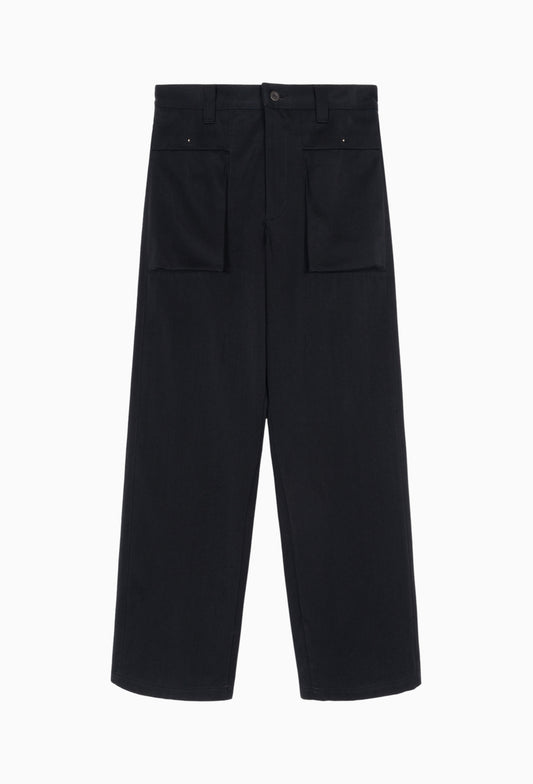 Rue Darted Fatigue Pants in Cotton/Silk/Cupro