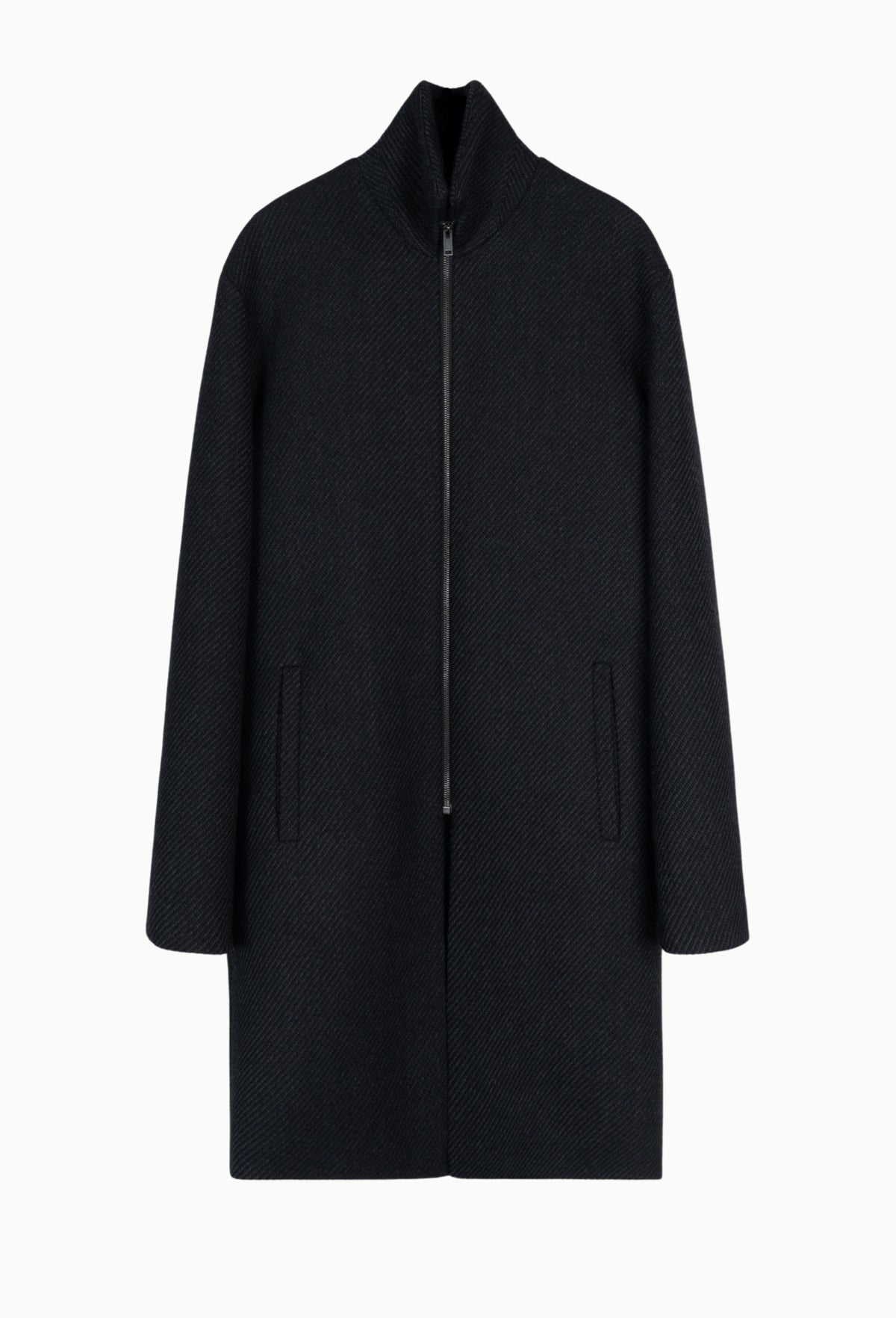 Wool Ronan Structured Zip Coat
