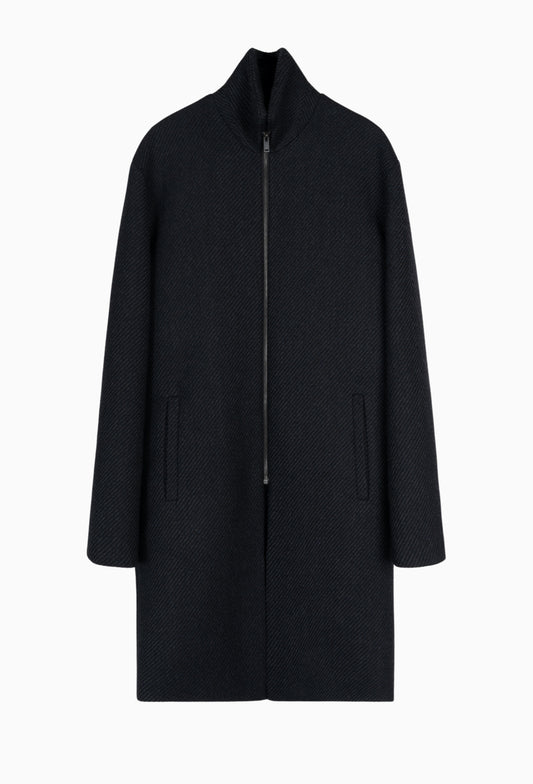 Wool Ronan Structured Zip Coat