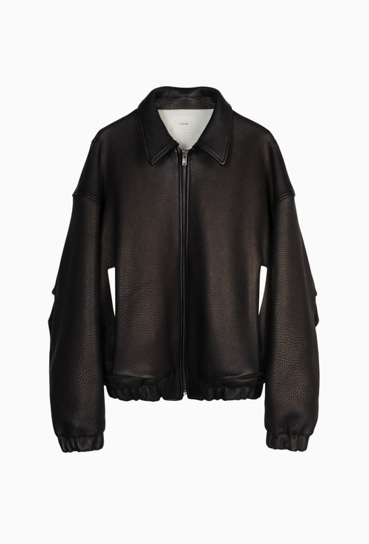 Deerskin Kira Leather Drape Blouson