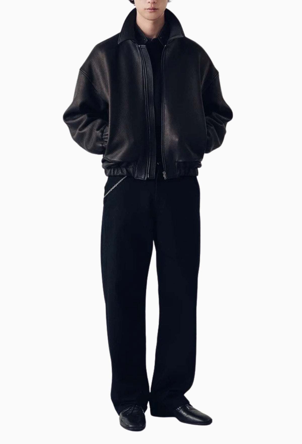 Deerskin Kira Leather Drape Blouson