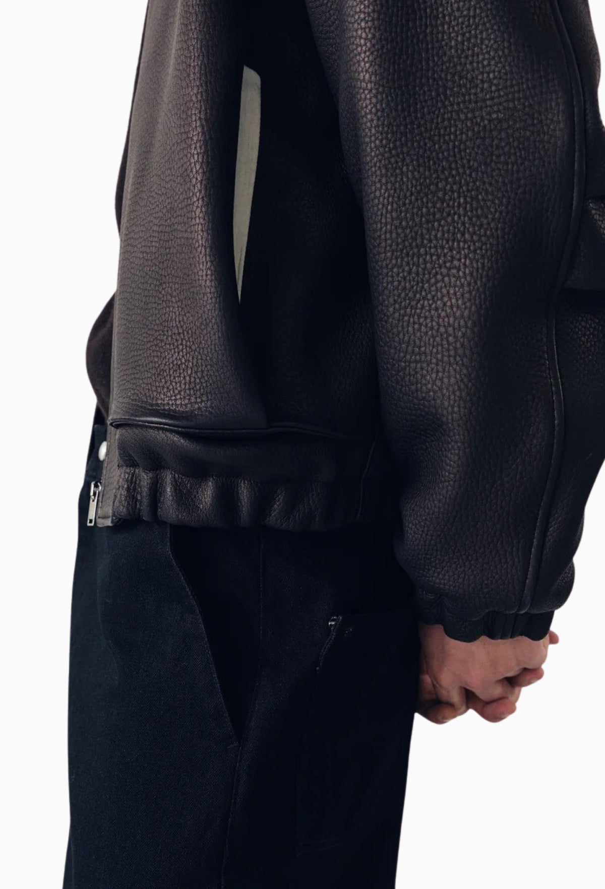 Deerskin Kira Leather Drape Blouson