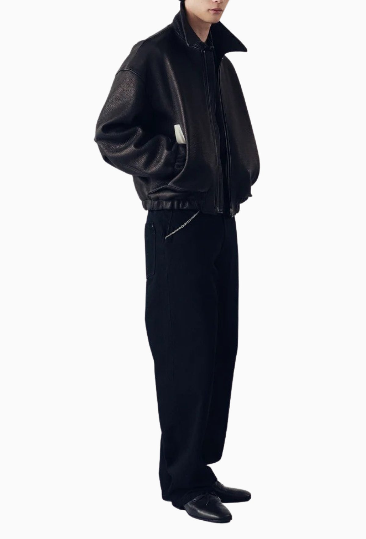 Deerskin Kira Leather Drape Blouson