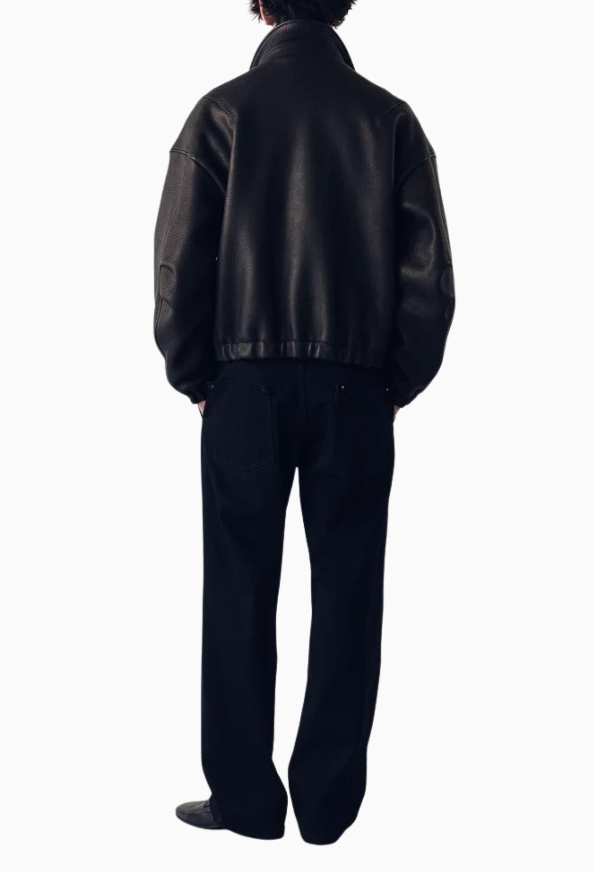 Deerskin Kira Leather Drape Blouson