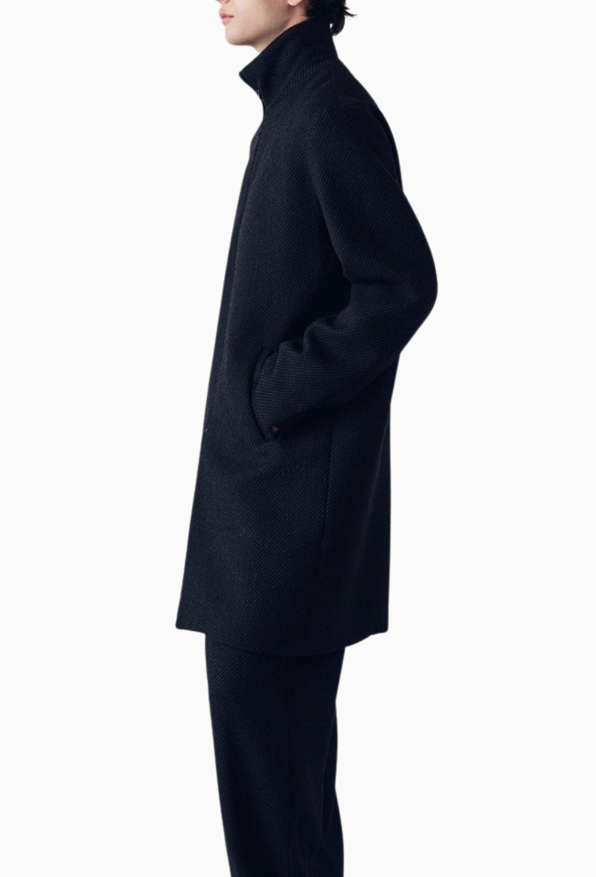 Wool Ronan Structured Zip Coat