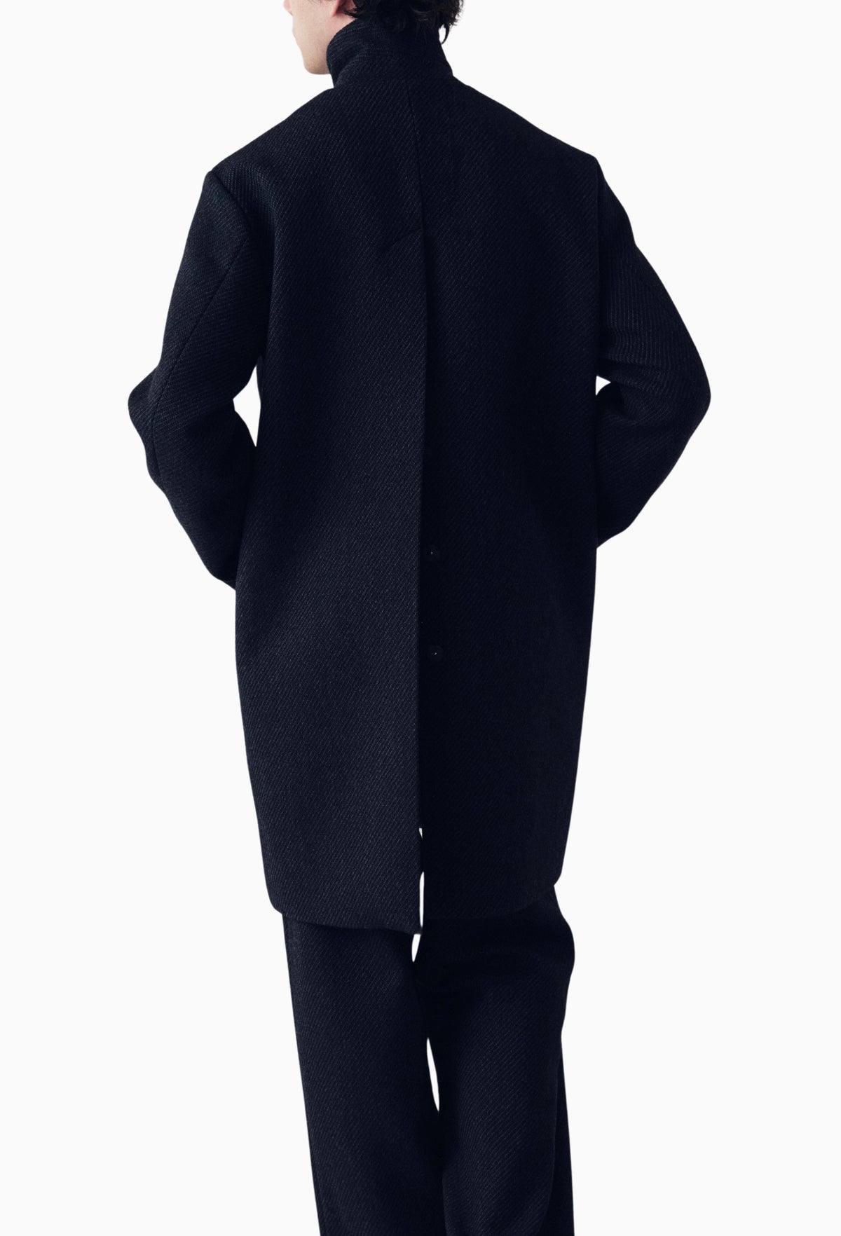 Wool Ronan Structured Zip Coat