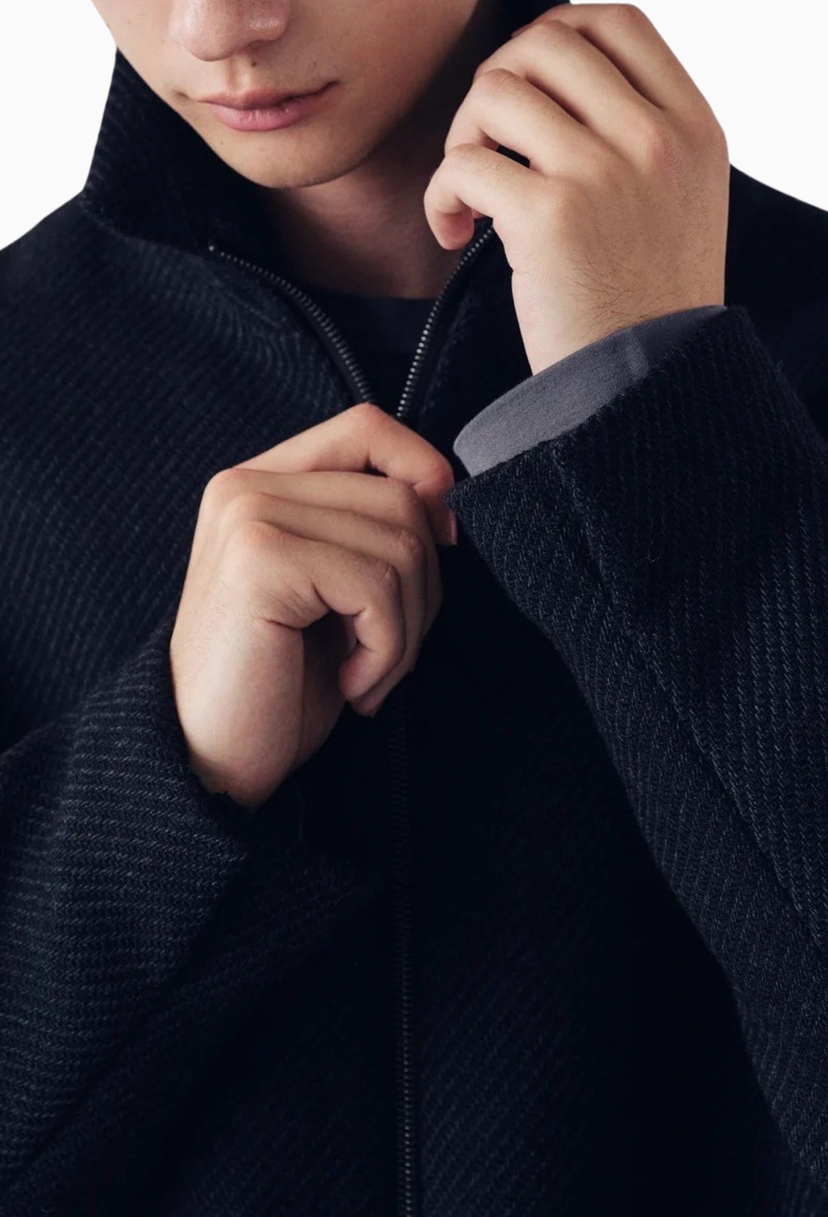 Wool Ronan Structured Zip Coat