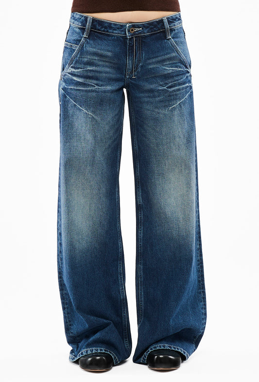 Dark Wash Oversized Jeans